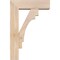 Ekena Millwork Merced Block Smooth Bracket w/ Offset Brace, Douglas Fir, 5 1/2"W x 16"D x 24"H BKT0604X16X24MRC05SDF - alternate 4